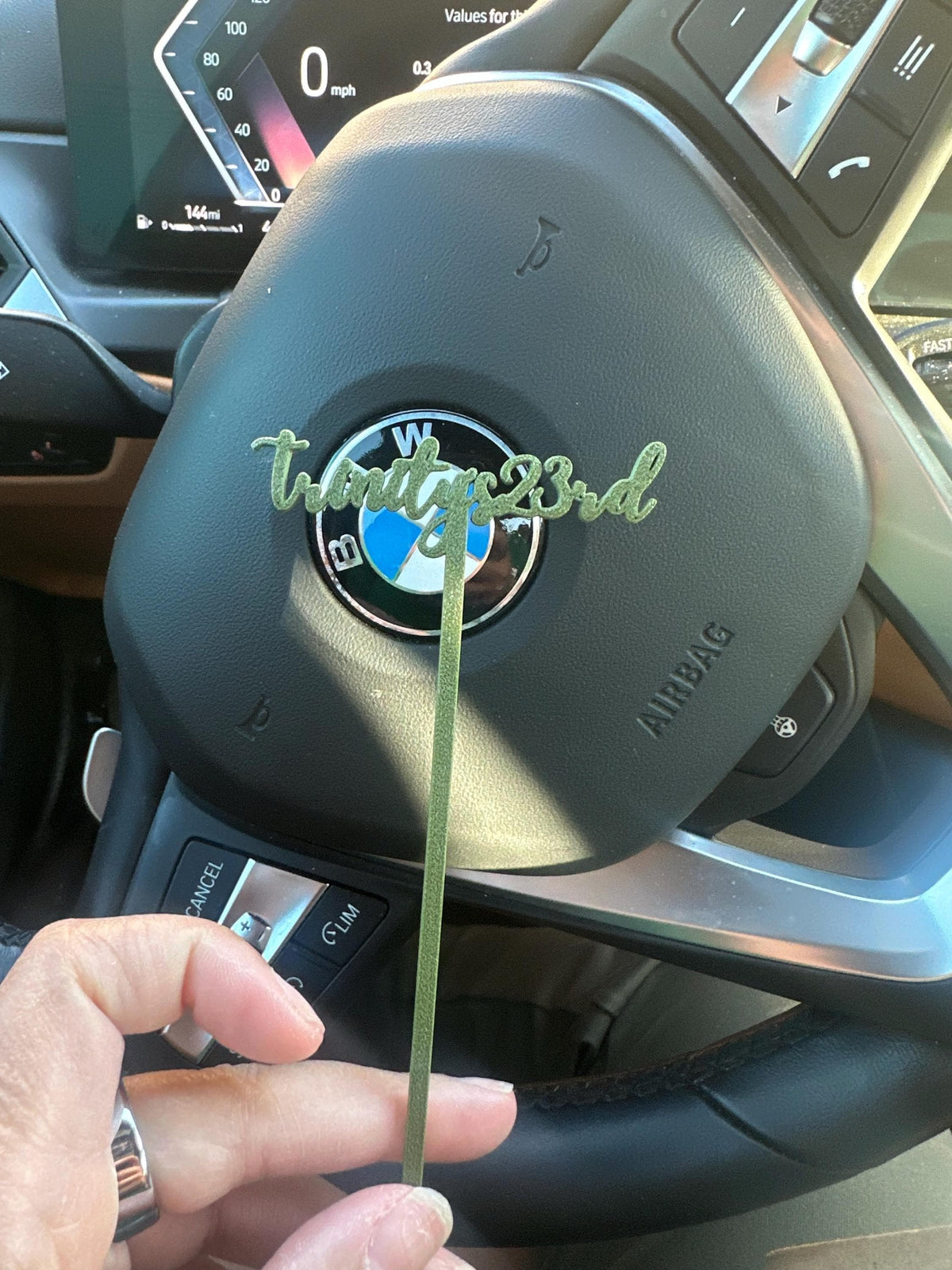 Customer photo: custom stir sticks in a real customer's drink (10)