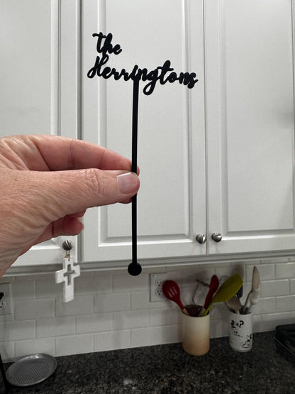 Customer photo: custom stir sticks in a real customer's drink (13)