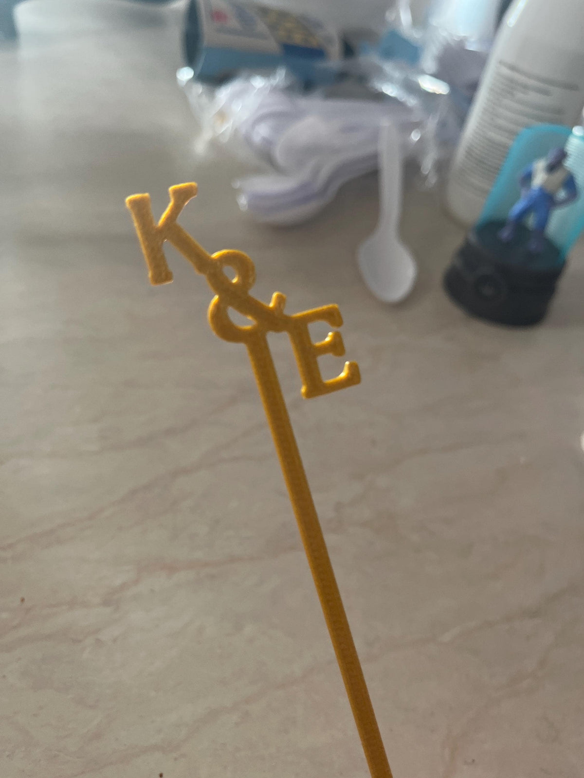 Customer photo: custom stir sticks in a real customer's drink (18)