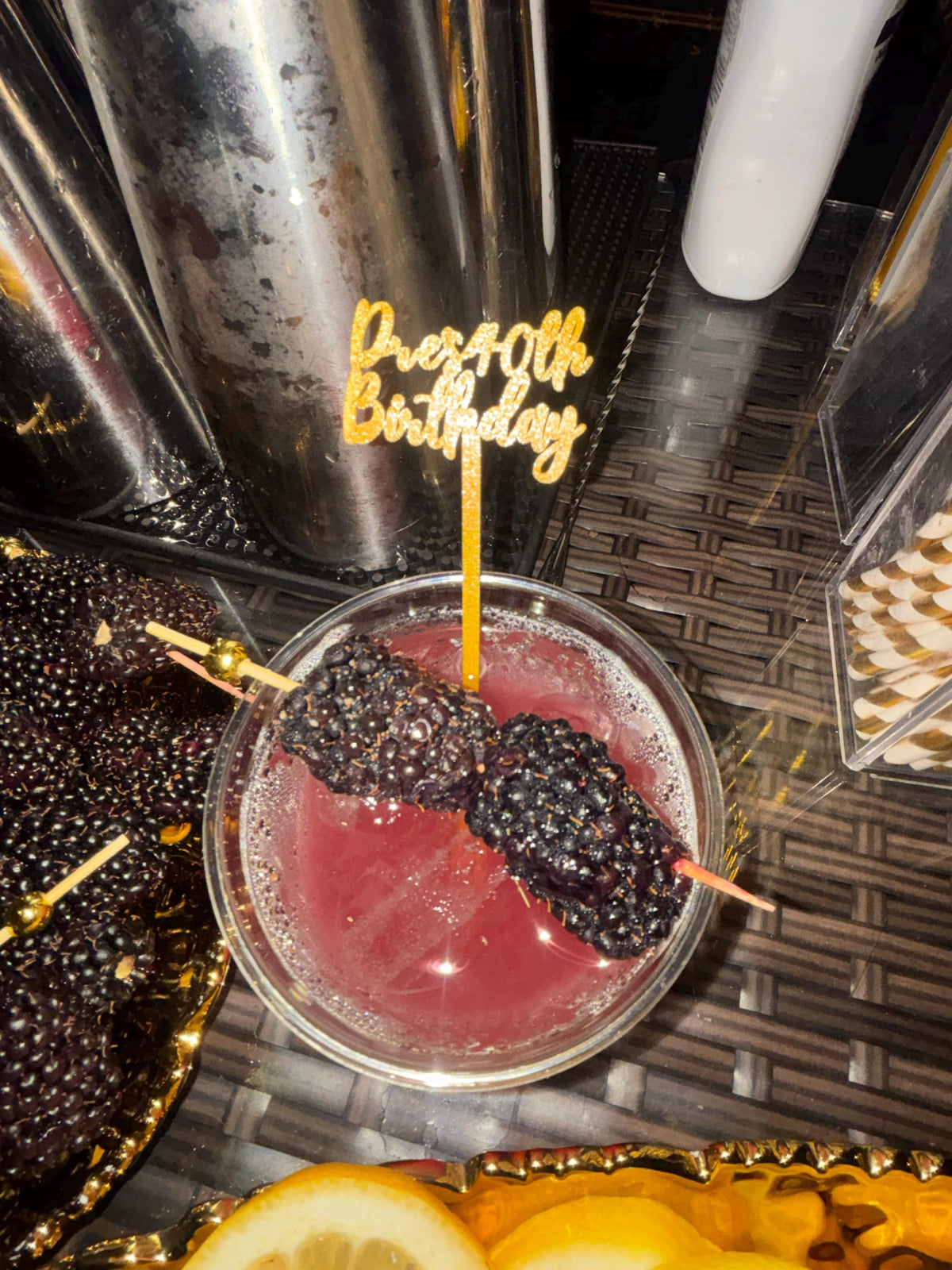 Customer photo: personalized drink stir sticks from a 5-star Etsy review (4)